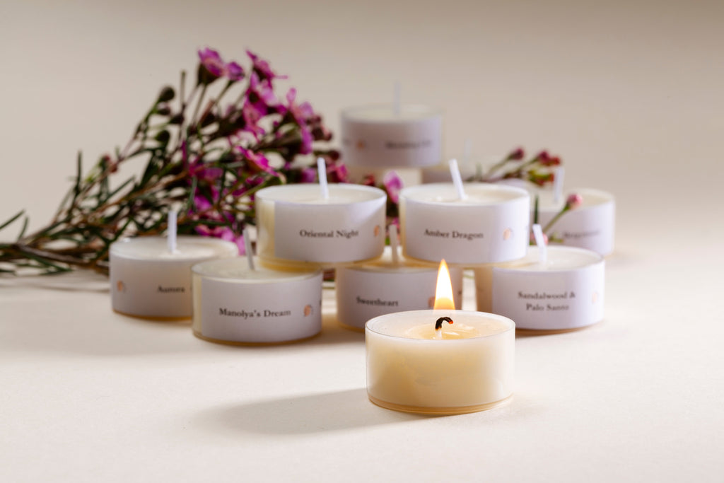 Amber Dragon Duft-Teelichter