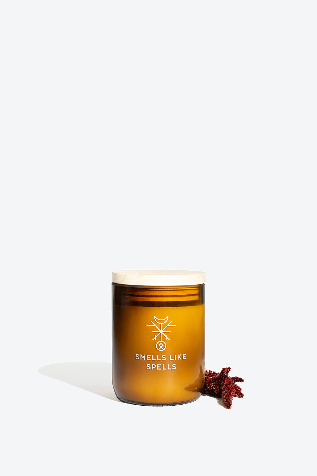 Soy wax wooden wick scented candle FREYA Smells Like Spells