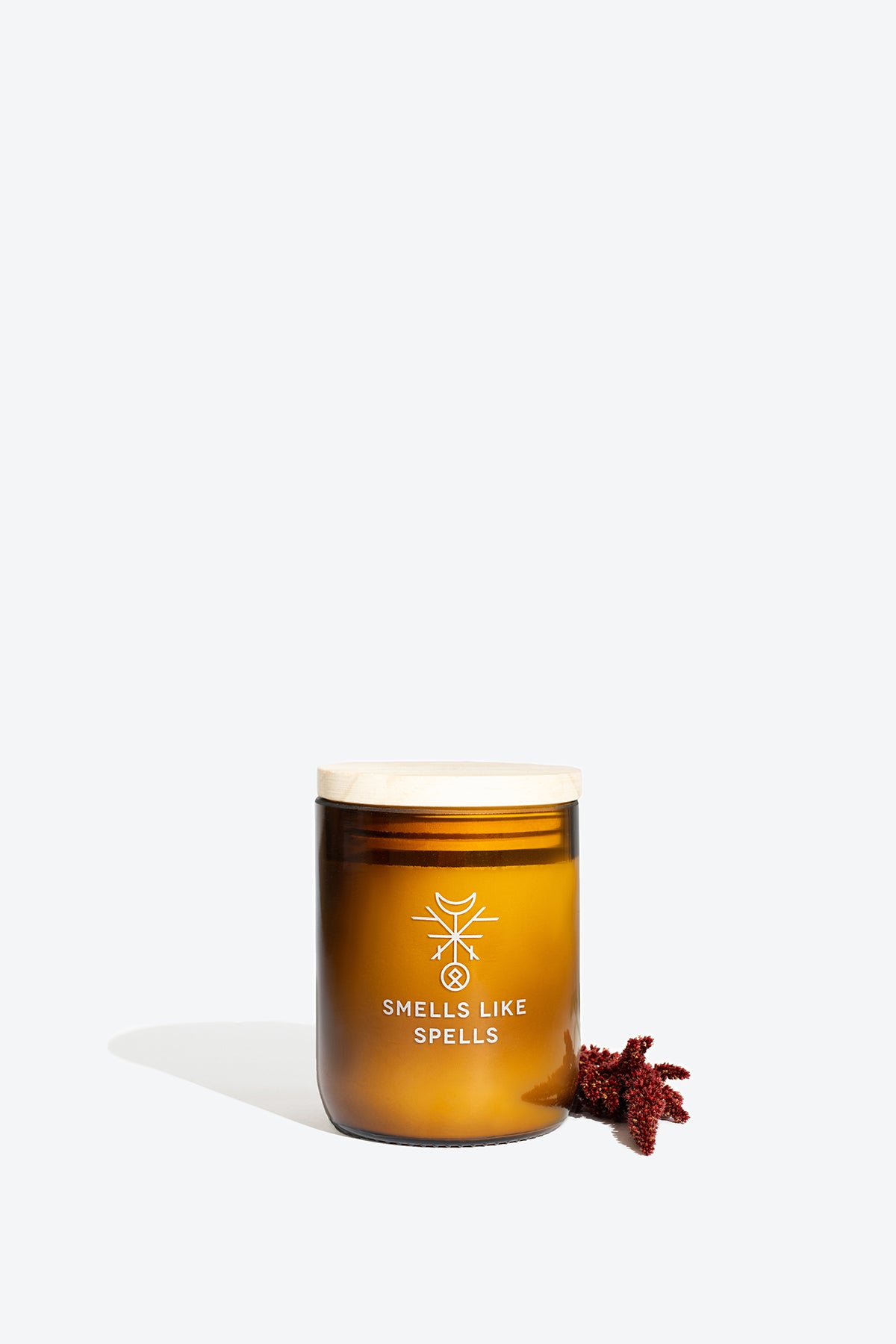 Soy wax wooden wick scented candle FREYA Smells Like Spells