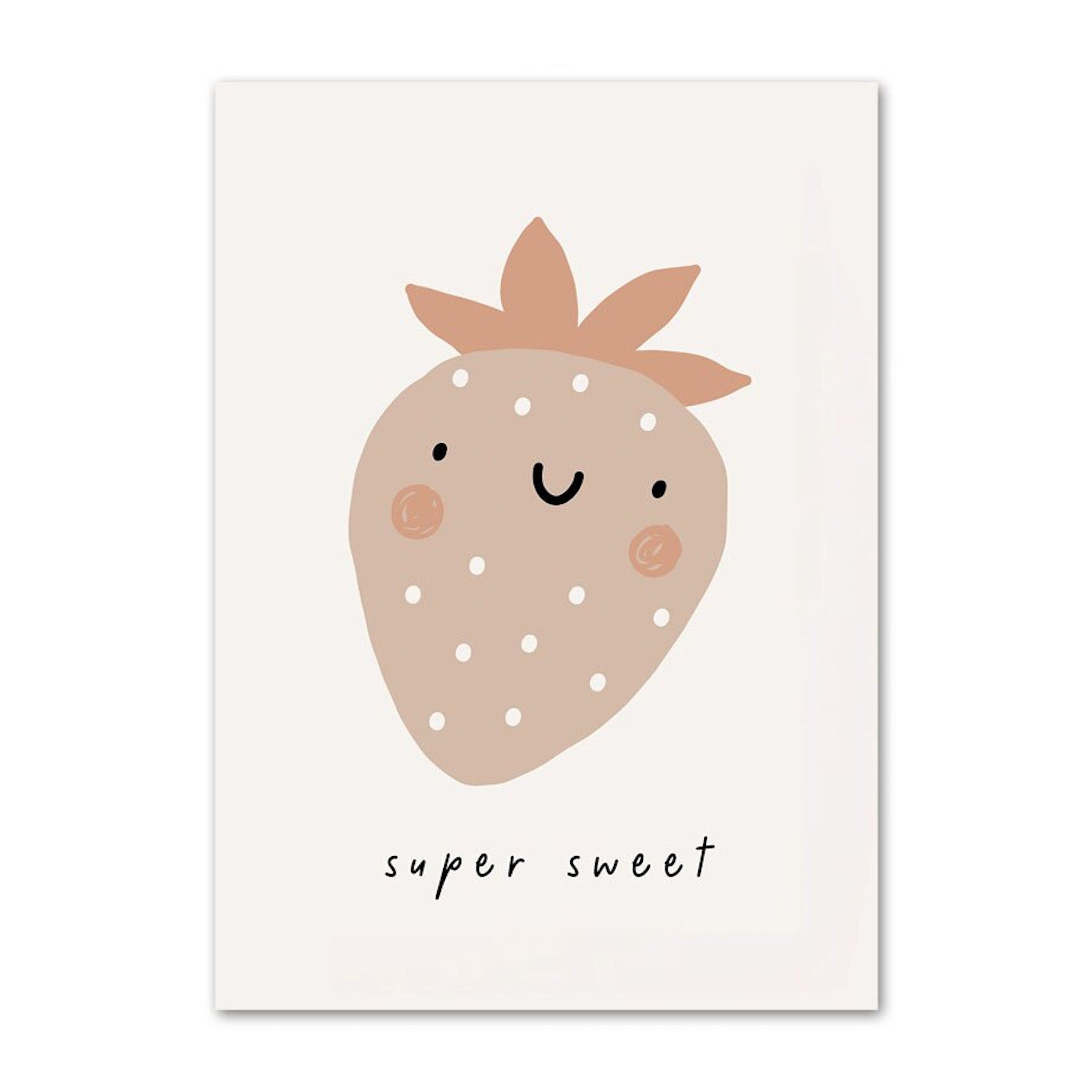 Poster Baby Motive Sonne Liebe Wolke Rakete Regenbogen Erdbeere Träume groß und Traktor als Deko Print ohne Rahmen