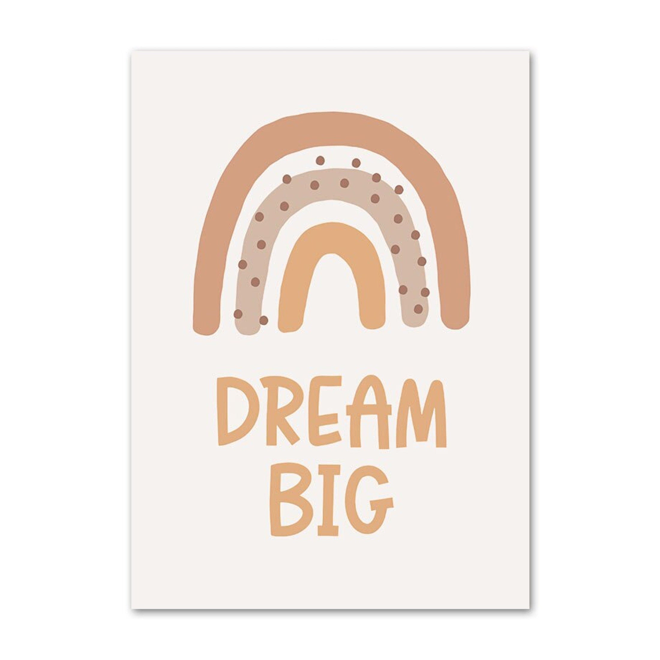 Poster Baby Motive Sonne Liebe Wolke Rakete Regenbogen Erdbeere Träume groß und Traktor als Deko Print ohne Rahmen