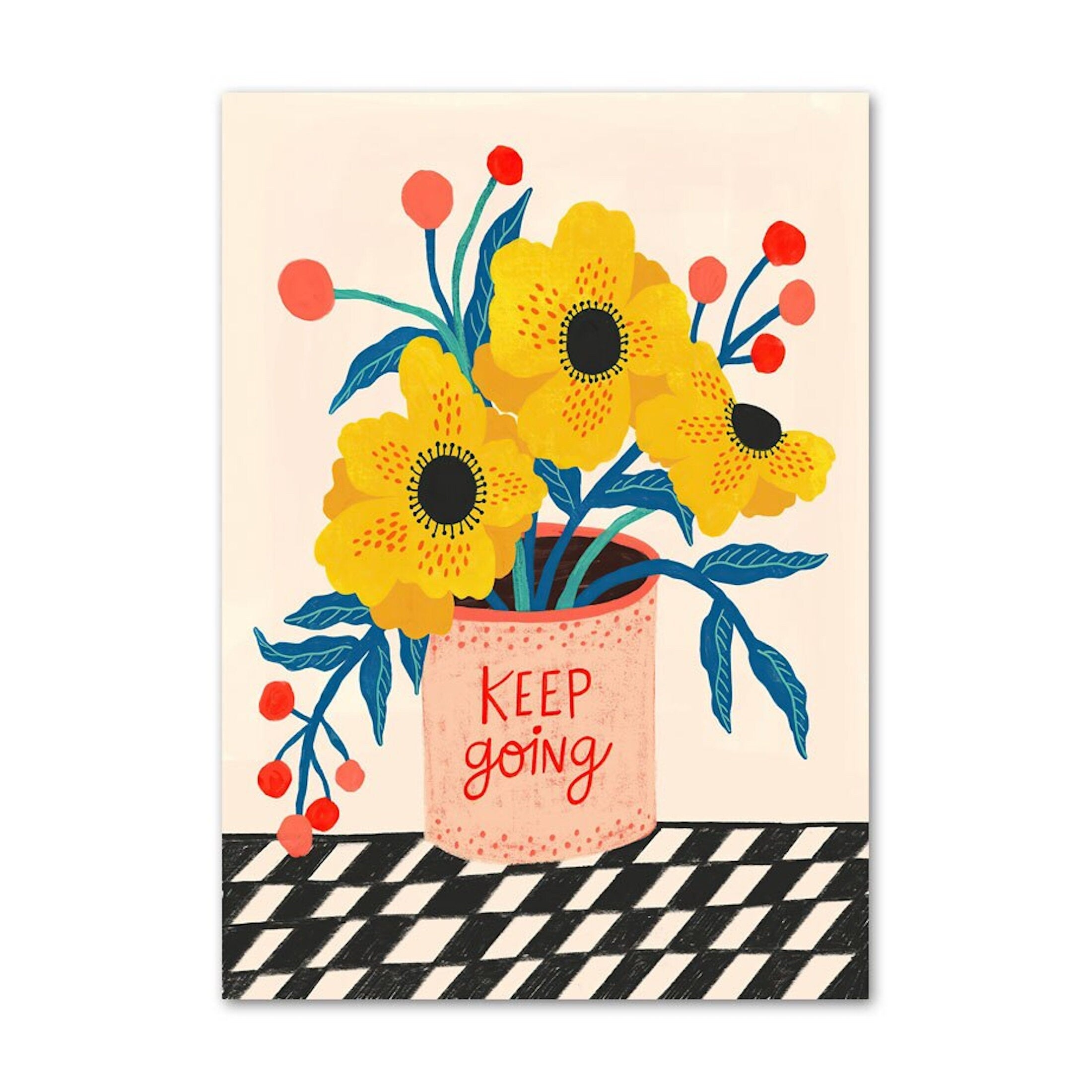 Poster Kinderzimmer Bilder Bunt und Fröhlich Schmetterlinge Sonne Taube Blumenkranz als Deko Print ohne Rahmen