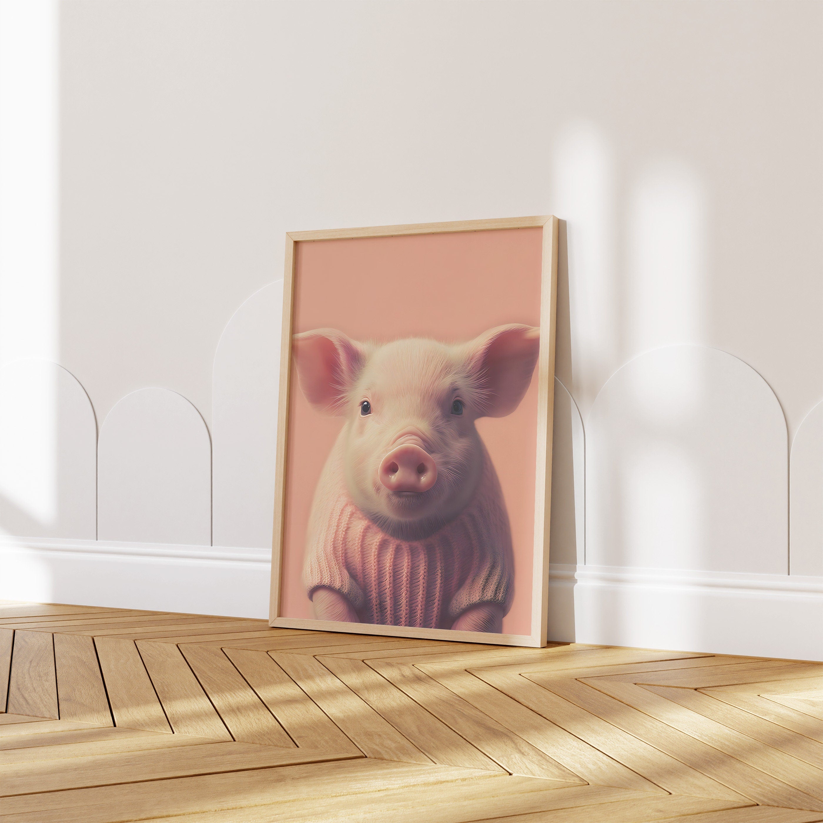 Kinderzimmer Poster Tiere Fuchs Elefant Bär Nashorn Erdmännchen · Kinderzimmer Bilder · Wand Deko · Kunst Druck · Deko Print · ohne Rahmen